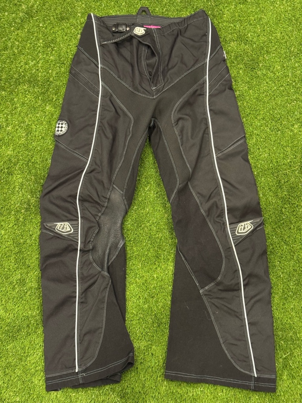Troy Lee Designs Rev Black Pink Motorcycle Dirt-Bike Riding Pants Size Girl 7/8